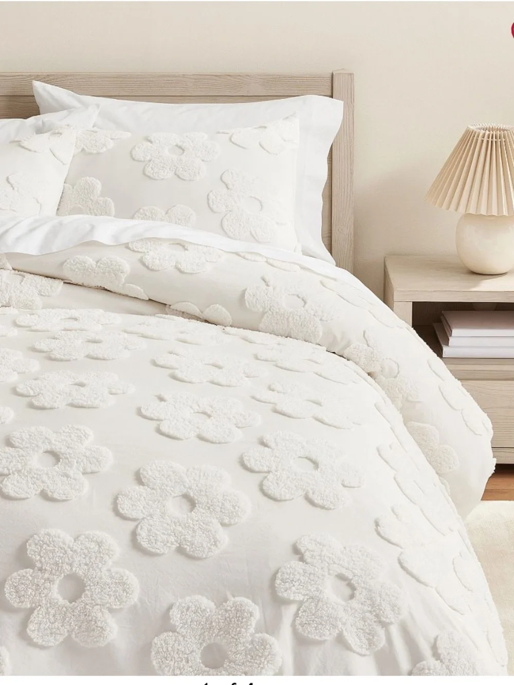😍Best Seller 😍POTTERYBARN TEEN Daisy Clipped Jacquard Duvet Cover